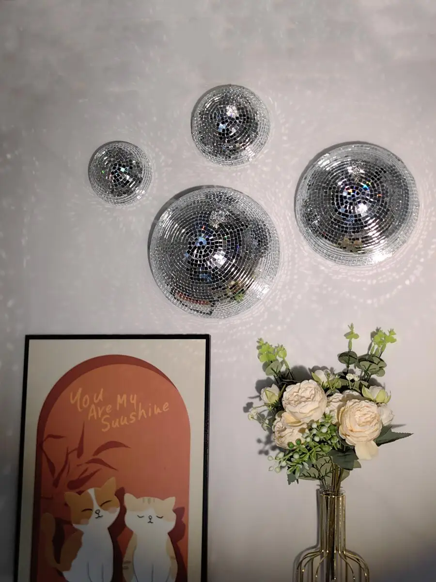 Old Fashioned Glass - Boule Disco murale avec motifs miroir,