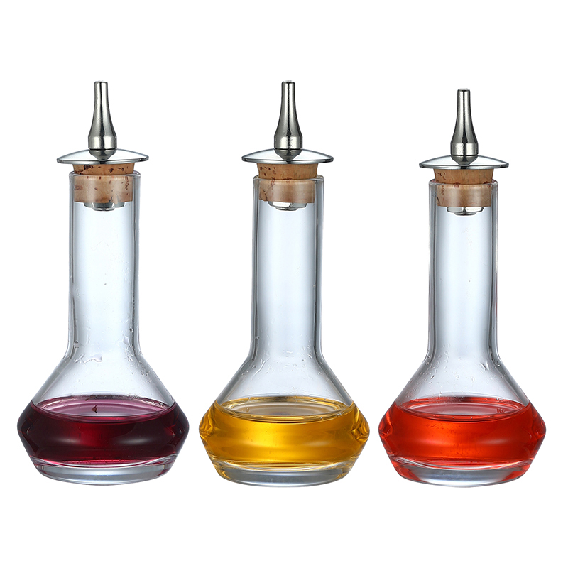 Bitters Bottle Set - Bouteille en verre Bitters pour cocktail,
