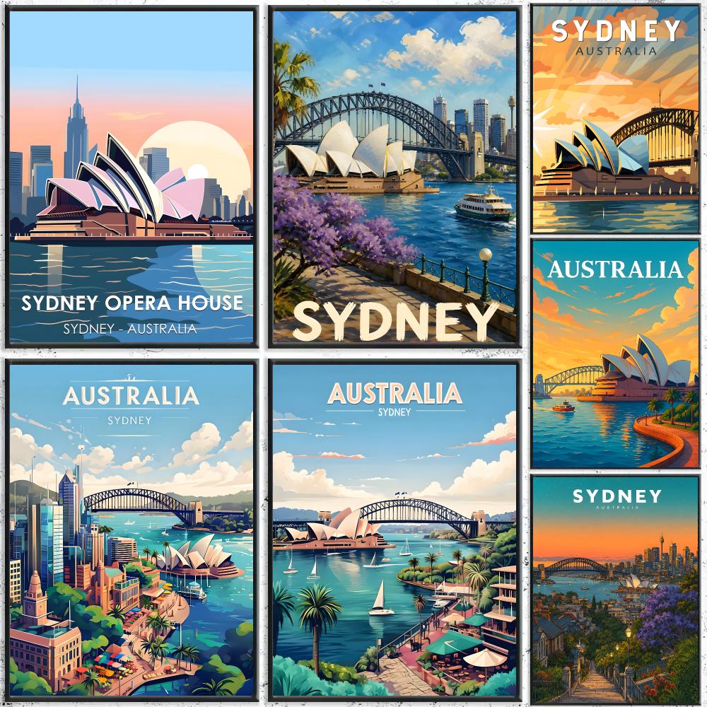 Home Bar Sydney - Affiche d'art de voyage Art Sydney,
