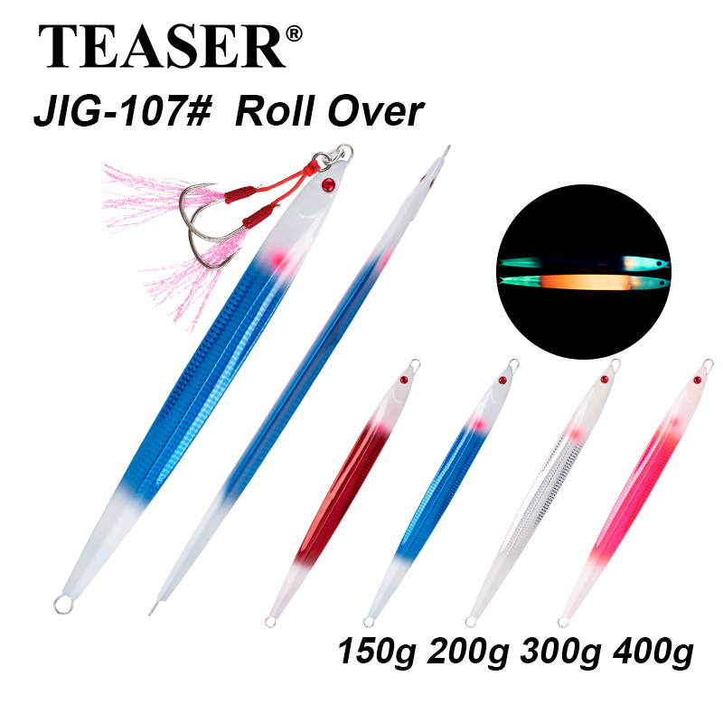Jigger Double Sided - TEASER J107 150G-400G Plaque de pêche