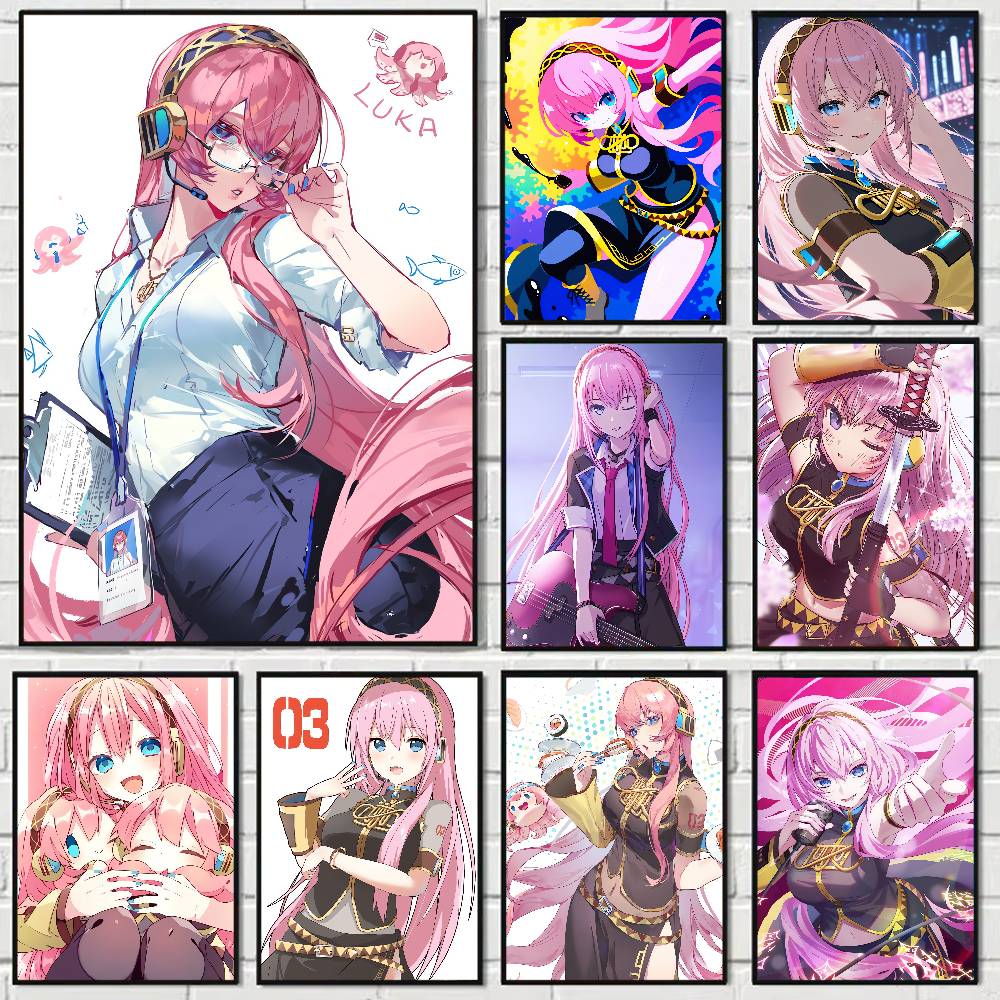 Home Bar And Theater - Affiche d'anime Megurine Luka, décoration murale