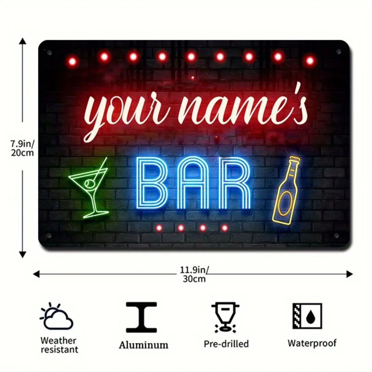 Plaque murale vintage en alumi - Home Bar Signs avis et prix