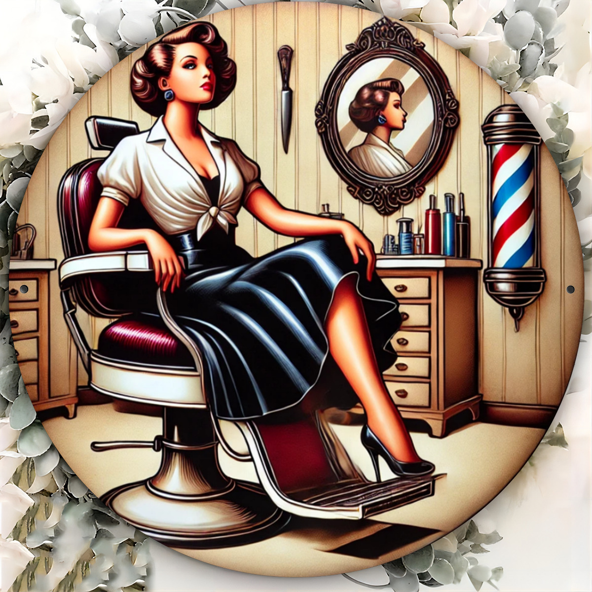Panneau métallique Vintage pou - Home Barber avis et prix