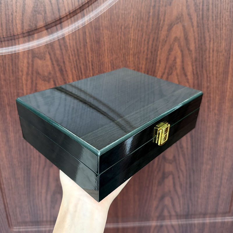 Boîte à bijoux en bois vert fo - Bar Cart Gold avis et prix