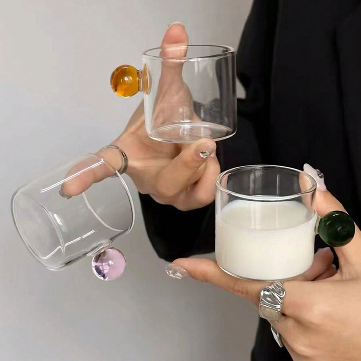 Tasses à lait en verre coloré  - Highball Glass Set avis et prix