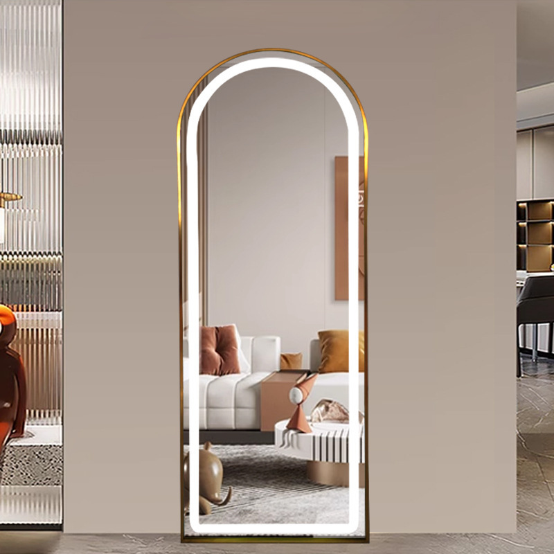 Miroir sur pied avec bande lum - Home Barber avis et prix