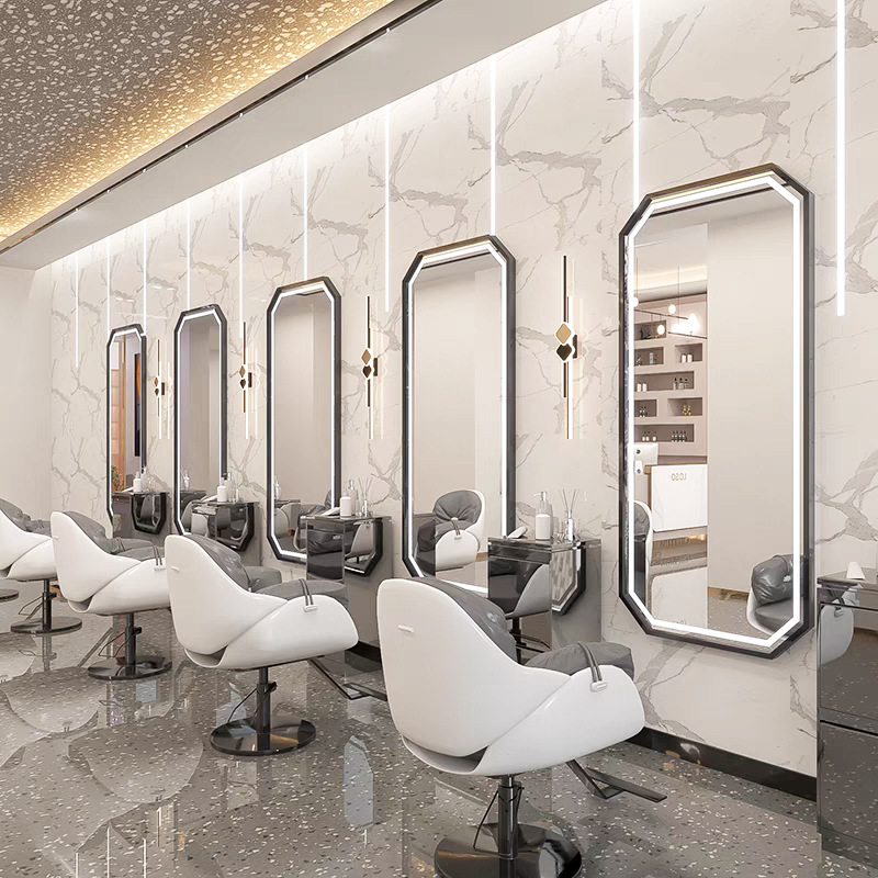 Miroir sur pied avec bande lum - Home Barber avis et prix