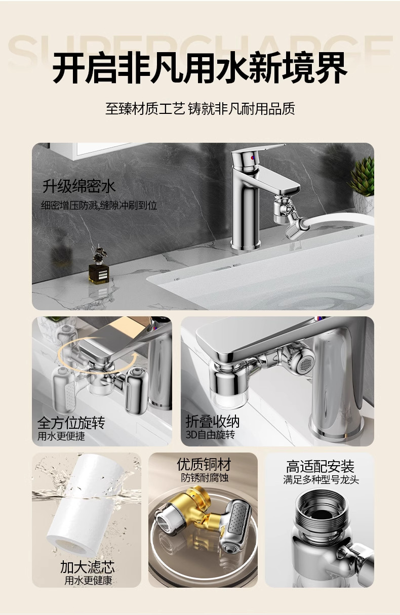 Nouveau Métal 1440 ° Adaptateu - Home Bar Sink avis et prix