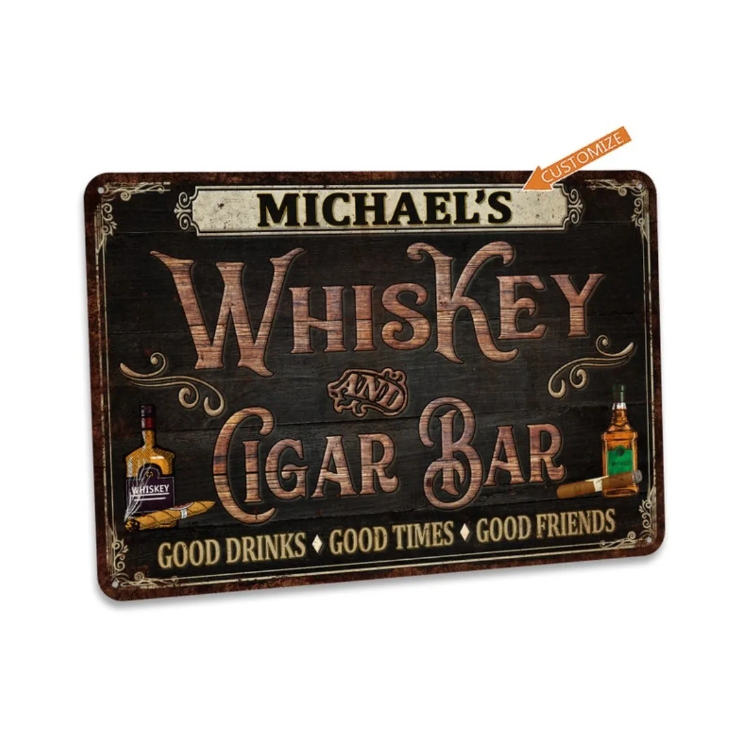 Panneau de bar vintage personn - Home Bar Signs avis et prix