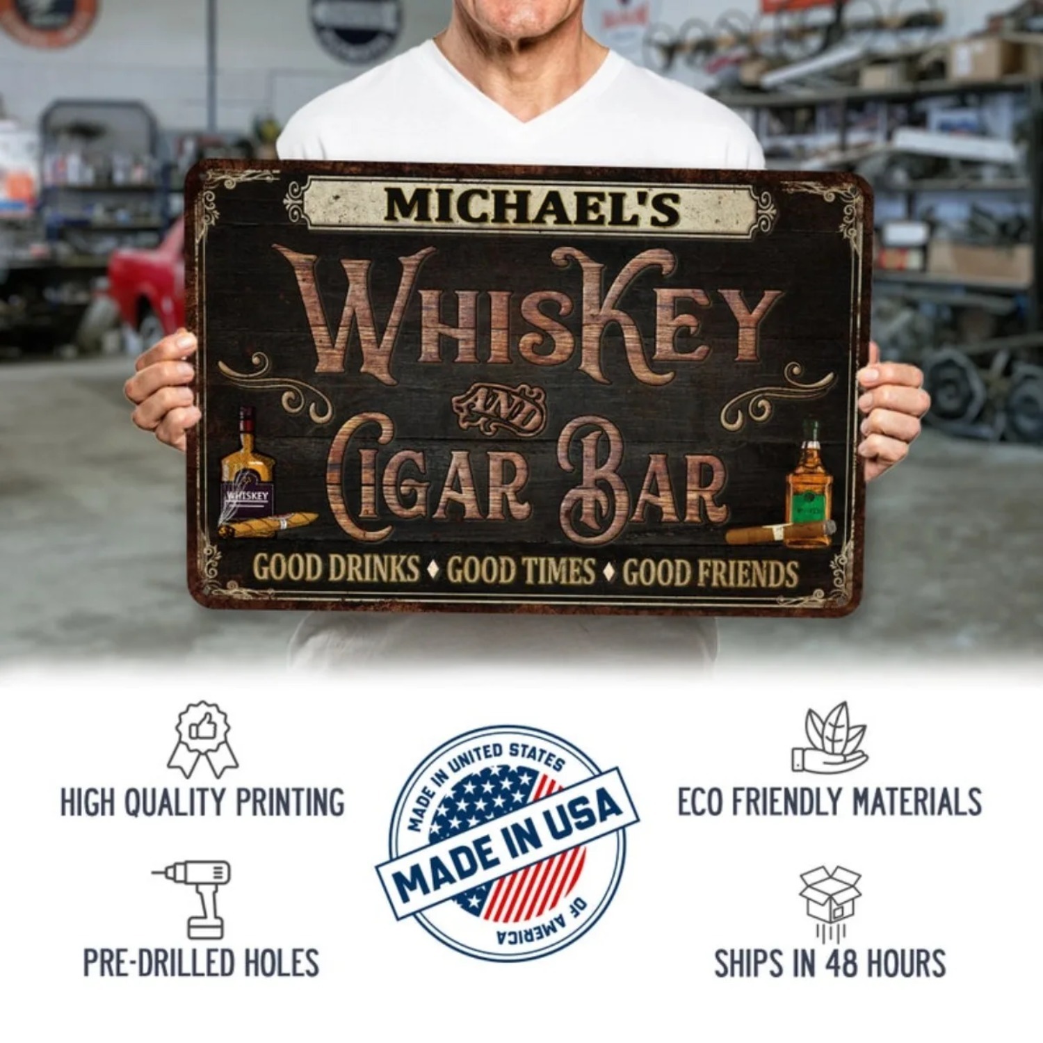 Panneau de bar vintage personn - Home Bar Signs avis et prix