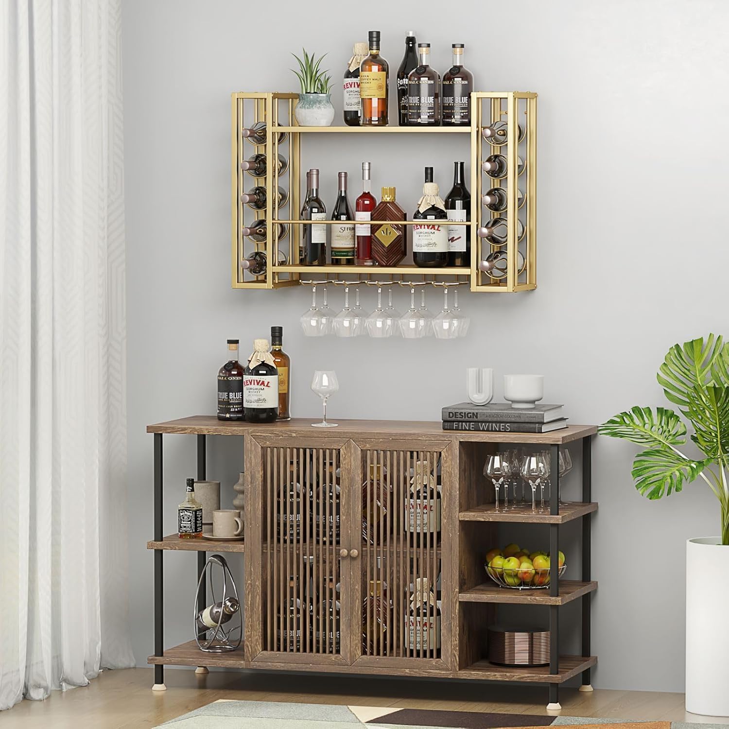 Porte-vin mural, porte-vin mur - Home Bar Shelf avis et prix